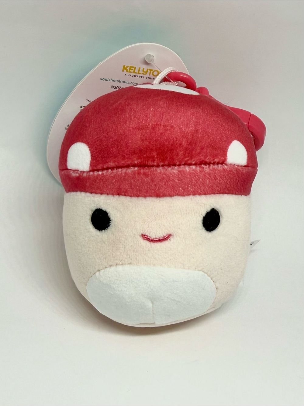 Malcolm the Mushroom Squishmallows Kellytoy Plushie Clip Collectible 3.5” NWT